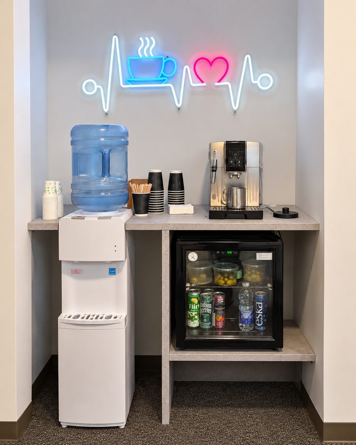 Espace cafe et rafraichissements — Accueil